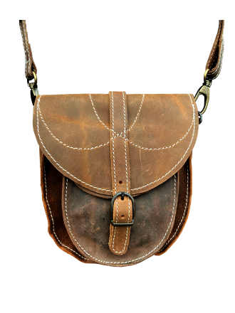 Trollfelsen Mittelalter Gewandung Beutel Tasche Leder Amaury Braun _1_